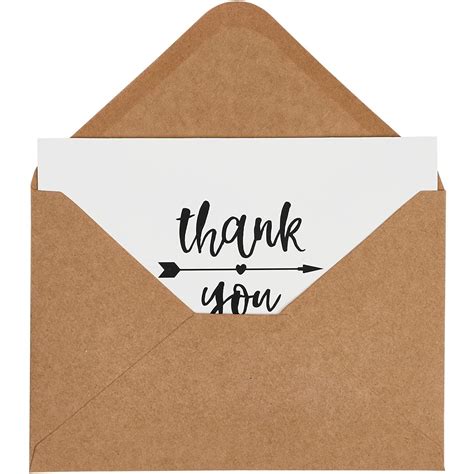 Thank You Cards 48 Count Thank You Notes Kraft Paper Bulk Thank You Cards Set Blank On The