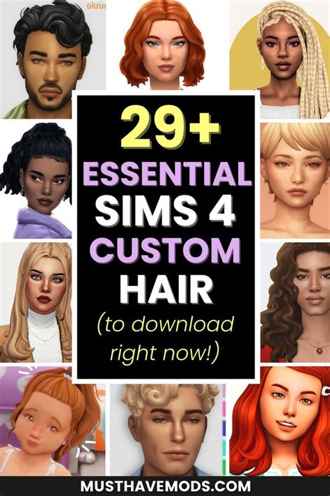 29 Must Have Sims 4 Cc Hair Maxis Match And Free To Download Sims 4