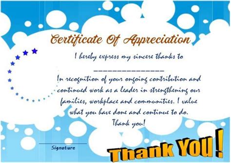 Thank You For Your Service Certificate Template Certificate Templates