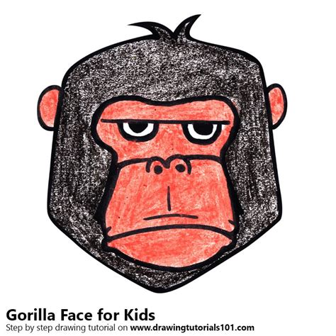 In this tutorial, we are going to tell you how to draw a gorilla. Learn How to Draw a Gorilla Face for Kids (Animal Faces ...