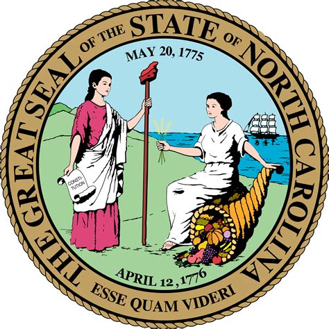 North Carolina State Seal PNG & SVG Vector - Freebie Supply
