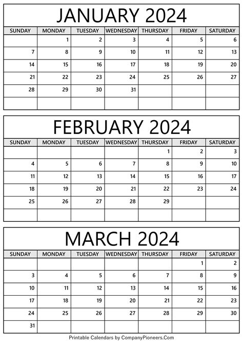 2024 Calendar February March Calendar Oct 2024 Calendar