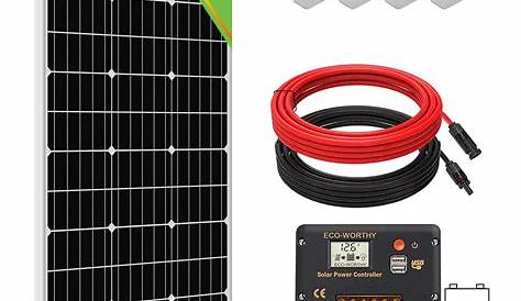 Buy ECO-WORTHY 100W Solar Panel Kit Off-Grid System: 100W 12V