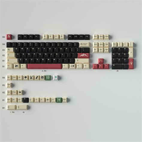 Keycap Only Gmk Camping Keycaps 129 Keys Cherry Profile Pbt Five Sided