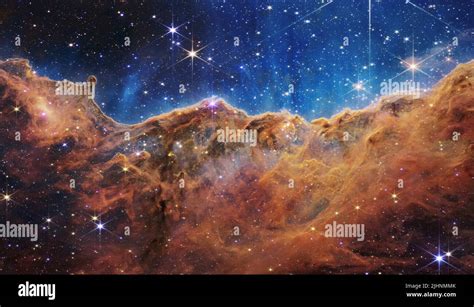 Open Star Cluster In Carina Nebula Jwst Image Stock Photo Alamy