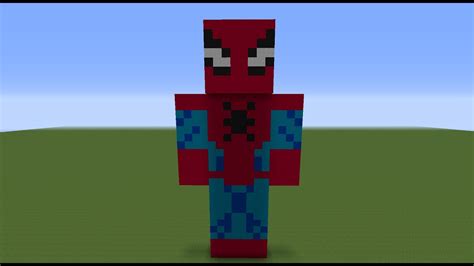 Minecraft Tutorial Ep4 How To Make A Spider Man Statue Youtube