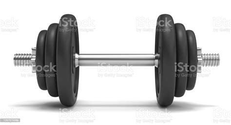 Dumbbell Isolated 3d Rendering Stock Photo Download Image Now