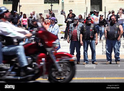 Bikers Ride Along Constitution Avenue At The 26th Annual Rolling