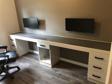 My First Build Office Desk Lot Of Mistakes Along The Way But A Great