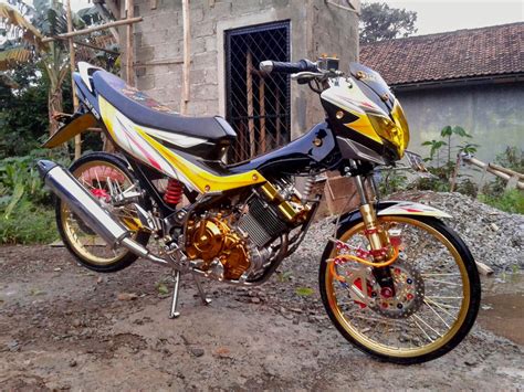 66 foto modif satria fu terbaru terbaik sendal motor. Modifikasi Satria Fu 150 cc Dengan Sentuhan Air Brush