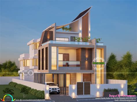 Luxurious Ultra Modern 5 Bedroom House Plan Kerala Home Design And