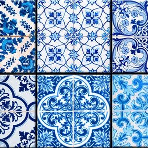 24 Tile Stickers Mexican Talavera Style Stickers Mixed For Etsy