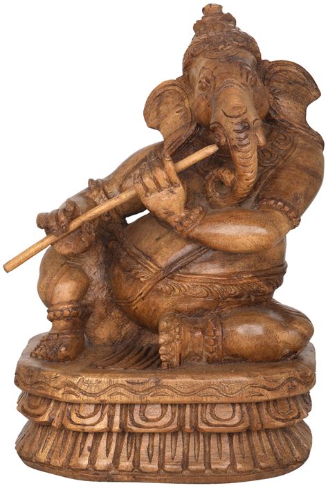 Musician Ganesha Playing Flute
