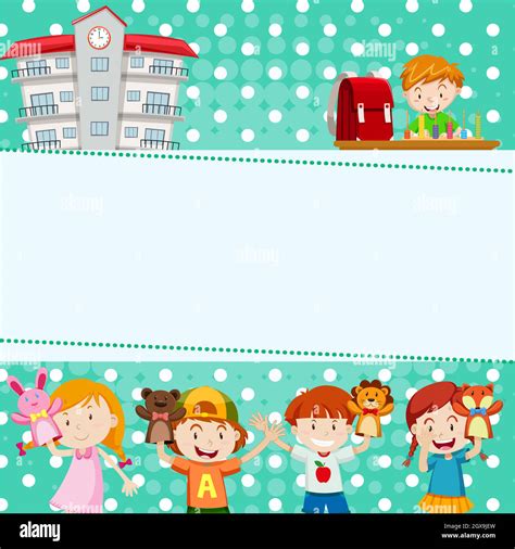 Colorful Border Templates For Kids