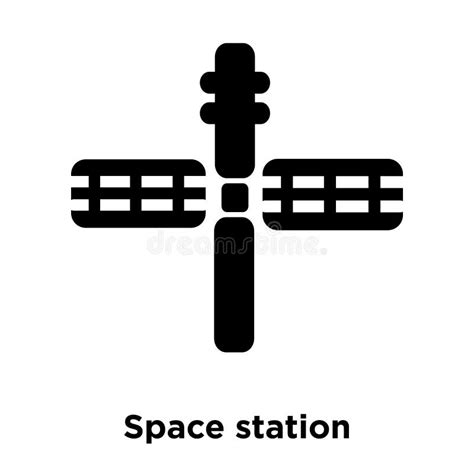 Space Station Icon Vector Isolated On White Background Space Station