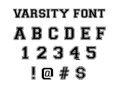 Varsity Font Svg Varsity Alphabet Svg College Varsity Etsy Uk