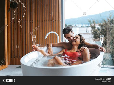 Couple Enjoying Bath Image Photo Free Trial Bigstock