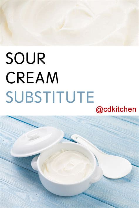 Coconut cream is the perfect substitute for ice cream, pie toppings and even as frosting. Sour Cream Substitute Recipe from CDKitchen
