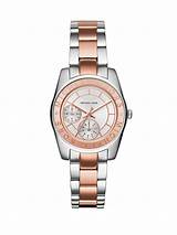 Pictures of Michael Kors Silver And Rose Gold