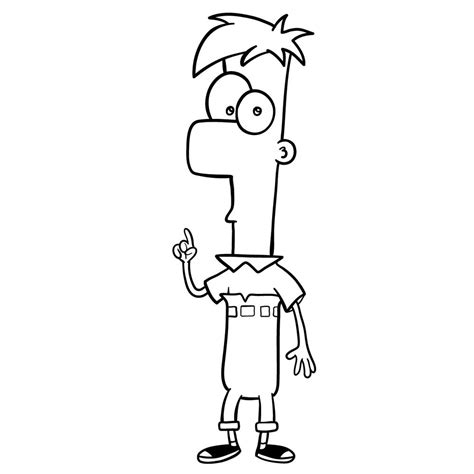 Learn How To Draw Ferb Fletcher From Phineas And Ferb Phineas And Ferb