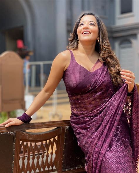 Monalisa Antara Biswas Sizzles In Violet Latest Photoshoot RitzyStar