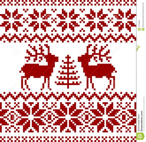 Make a row of hand embroidery stitch lessons with step by step illustrations, patterns, projects and a bit of history. Christmas Norwegian Pattern Stock Vector - Illustration of ...