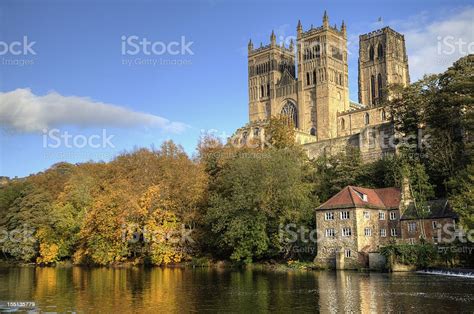 Durham Cathedral And The Old Fulling Mill Stock Photo Download Image