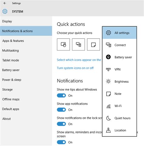 How To Use And Customize Quick Actions In Windows 10 Simplehow