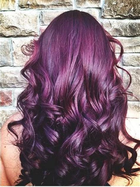 Deep Purple Hair Color Nail Art Styling
