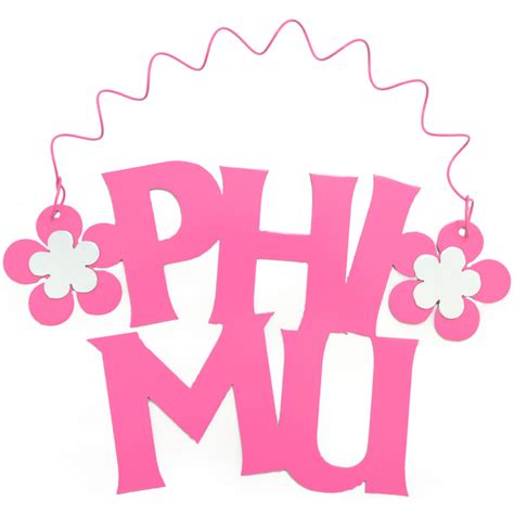 Beta phi mu (also βφμ or βφμ) is the international honor society for library & information science and information technology. Phi Mu Flower Hanging Metal Sign: 10"  - CraftOutlet.com