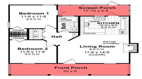 House Plans Below 800 Sq Ft Simple Small House Floor Plans House Plans