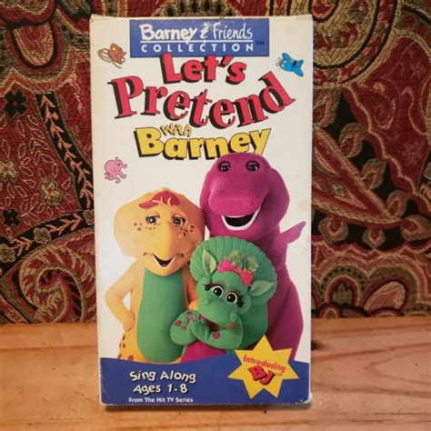 Bogo Lets Pretend With Barney And Friends Vhs Tape Bj Baby Bop Sing