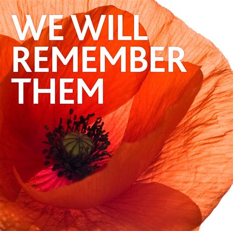 An Orange Flower With The Words We Will Remember Them