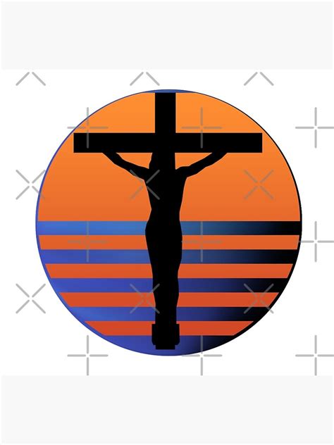 Sunset Crucifixion Poster By Swordofgod Redbubble