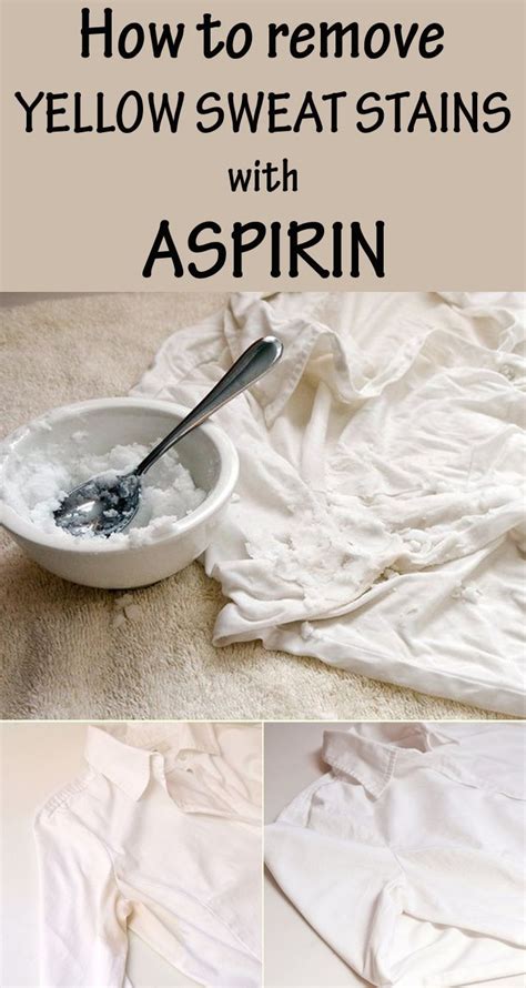How To Remove Yellow Sweat Stains With Aspirin