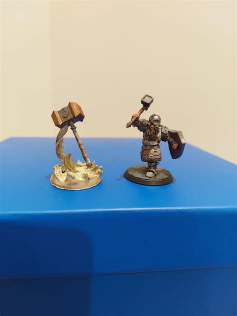My First Printed And Painted Minis Dwarf Forge Cleric With Spiritual