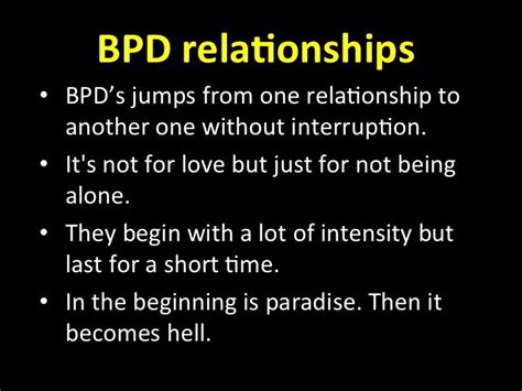 Bpd Relationships Bpds Jumps From One Relationship To Another One