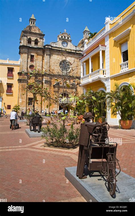 San Pedro Claver Church Old Walled City District Cartagena City