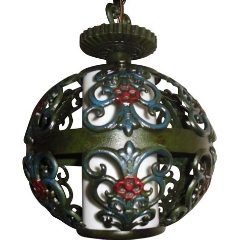 It features a spanish iron framework set over a rectangular mitered glass shade that imparts a rustic flair. Spanish Revival Pendant Light Fixture | Pendant light ...