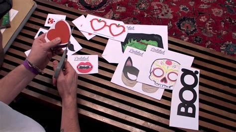 How To Make Diy Printable Photo Booth Props Youtube