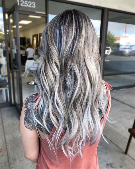 60 Shades Of Grey Silver And White Highlights For Eternal Youth Long