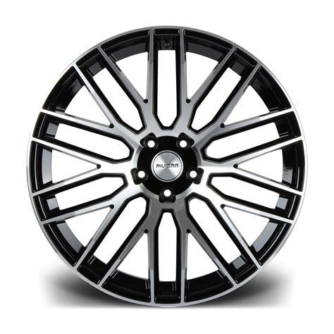 22 Inch Riviera Rv126 Gloss Black Polished Alloy Wheel Set Of 4