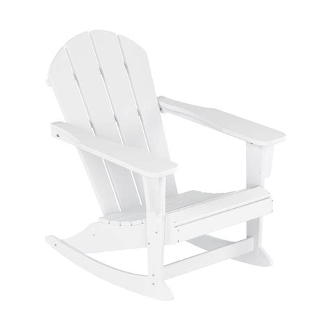 Mainstays Evry Bell Outdoor Metal Rocking Chair White