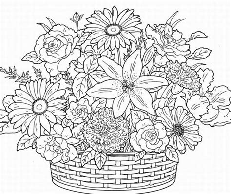 Flower Bouquet Images To Color Best Flower Site