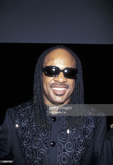 Musician Stevie Wonder Attending The Performance Of Bring In Da