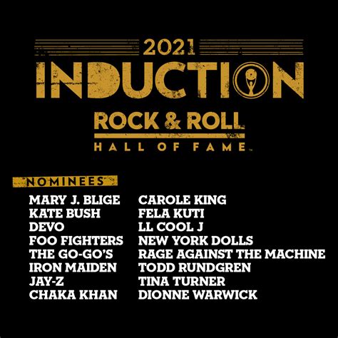 2021 Rock And Roll Hall Of Fame Nominees Fan Voting Open Thereviewsarein