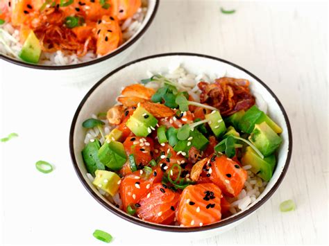 Poké Bowl Mit Avocado Und Reis Rezept Eat Smarter