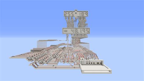 4 Function 8 Bit Calculator Redstone Minecraft Map