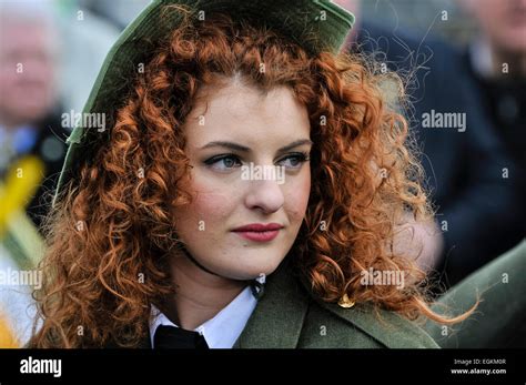A Pretty Irish Young Woman With Curly Red Hair Stock Photo Alamy