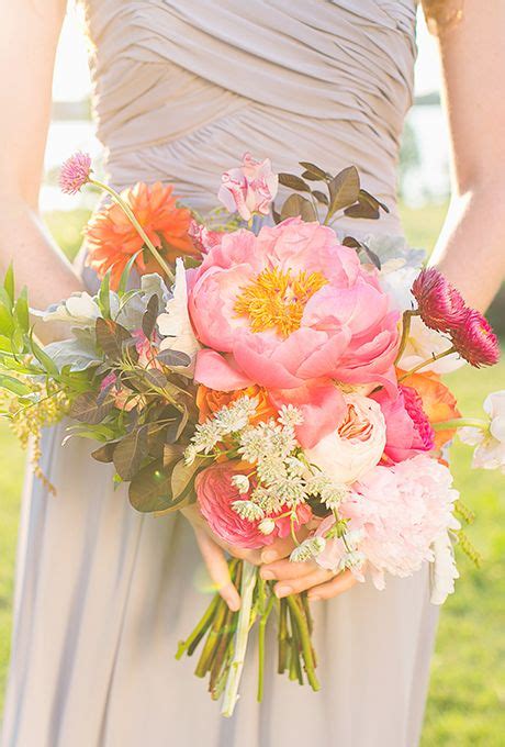 40 Bright And Beautiful Wedding Bouquets Dahlia And Peony